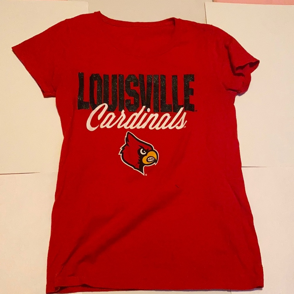 Louisville Cardinals Glitter T-Shirt
